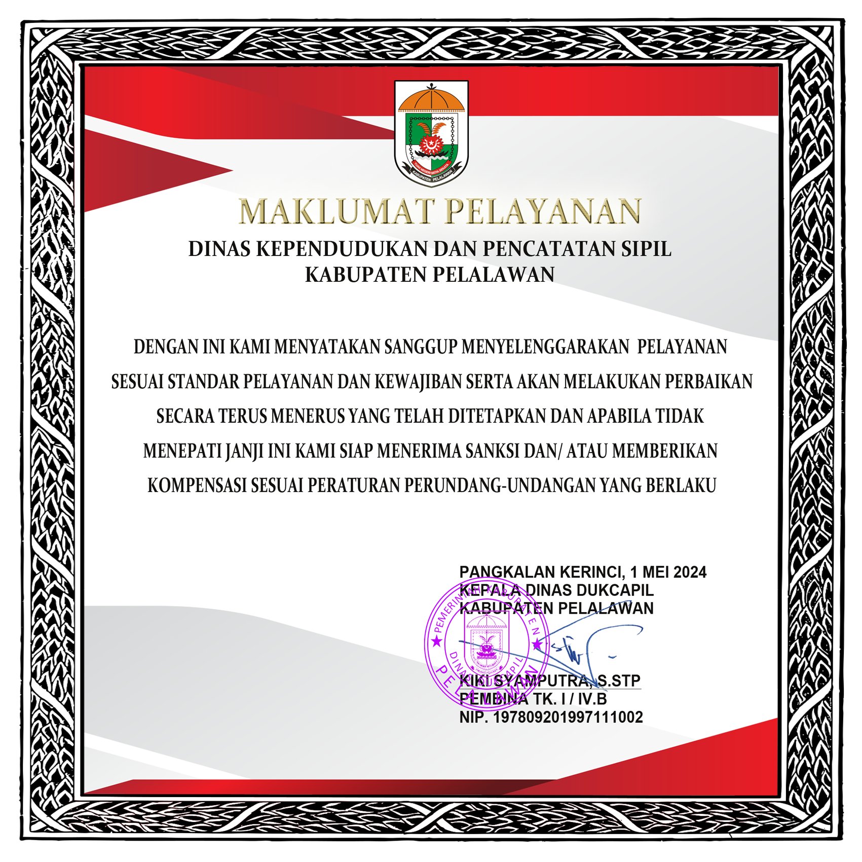 MAKLUMAT PELAYANAN